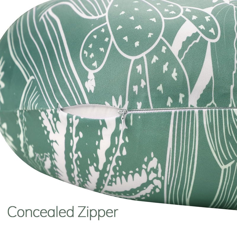 DAYEEBALL Nursing Pillow Cover, Removable Nursing Covers for Breastfeeding Pillows, Stretchy and Soft Fit for Baby Girls Boys Newborn, Cactus (Only Cover) - Image 3